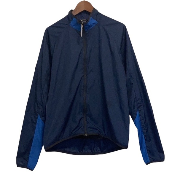 MEC Jacket Mens Large Blue Lightweight Cycling Full Zip - Picture 1 of 11
